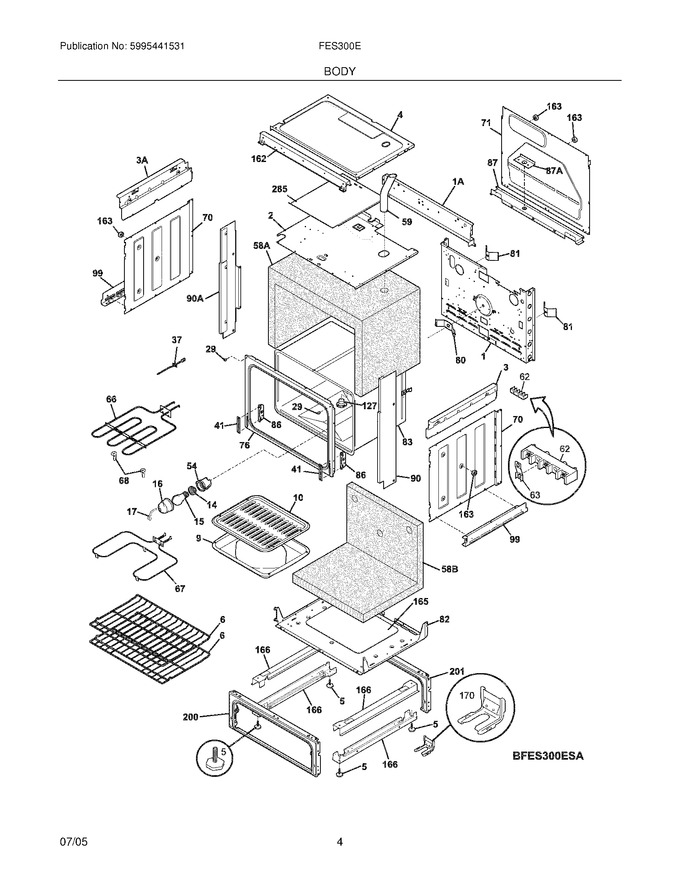 Diagram for FES300ESA
