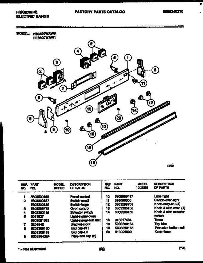 Diagram for FES300WAWA