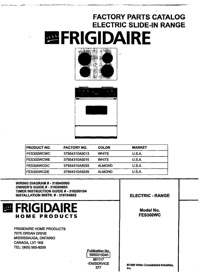 Diagram for FES300WCDC