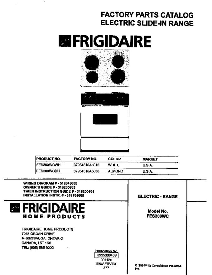 Diagram for FES300WCDH