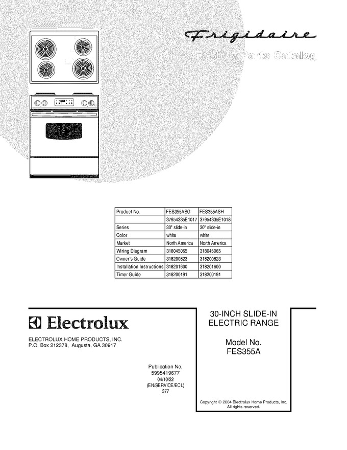Diagram for FES355ASH
