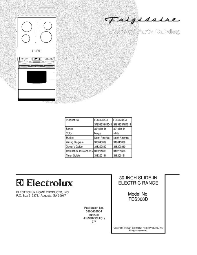 Diagram for FES368DSA