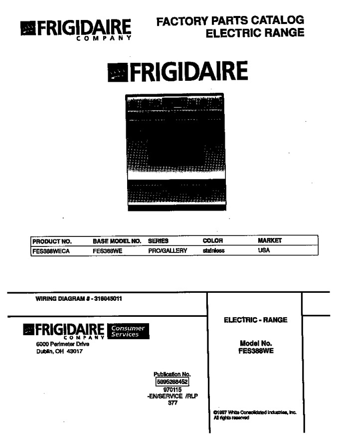 Diagram for FES388WECA