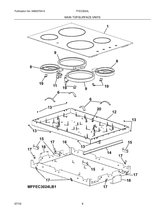 Diagram for FFEC3024LB1