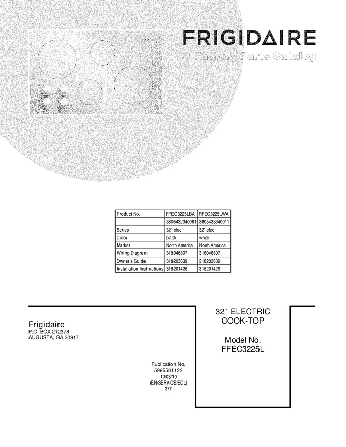 Diagram for FFEC3225LWA