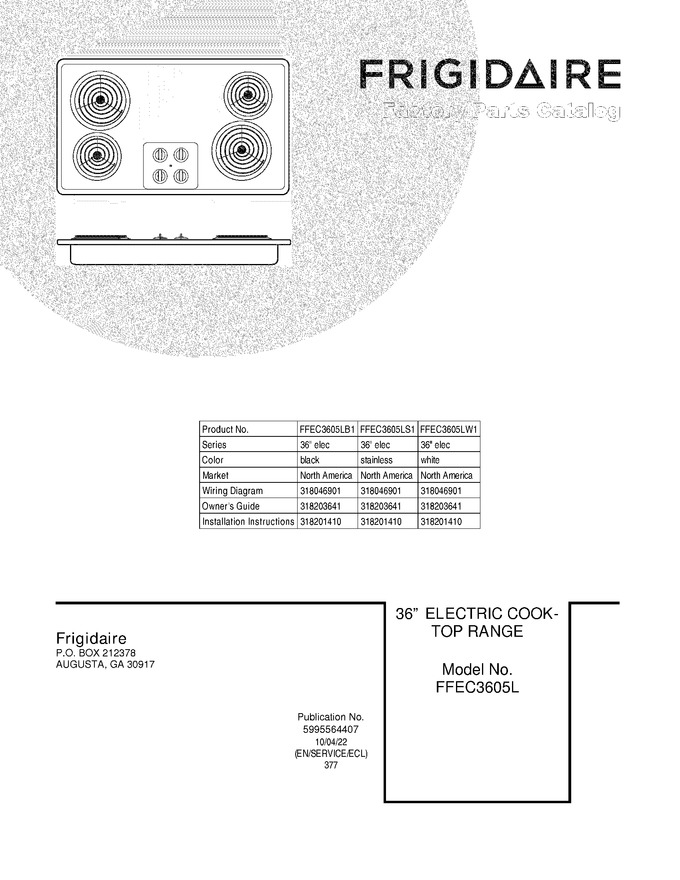 Diagram for FFEC3605LW1