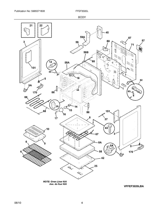 Diagram for FFEF3020LWC