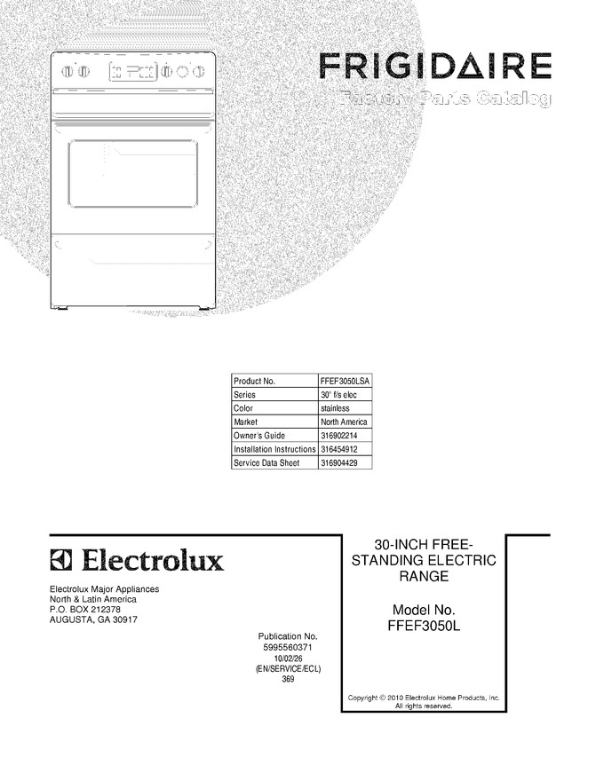 Diagram for FFEF3050LSA