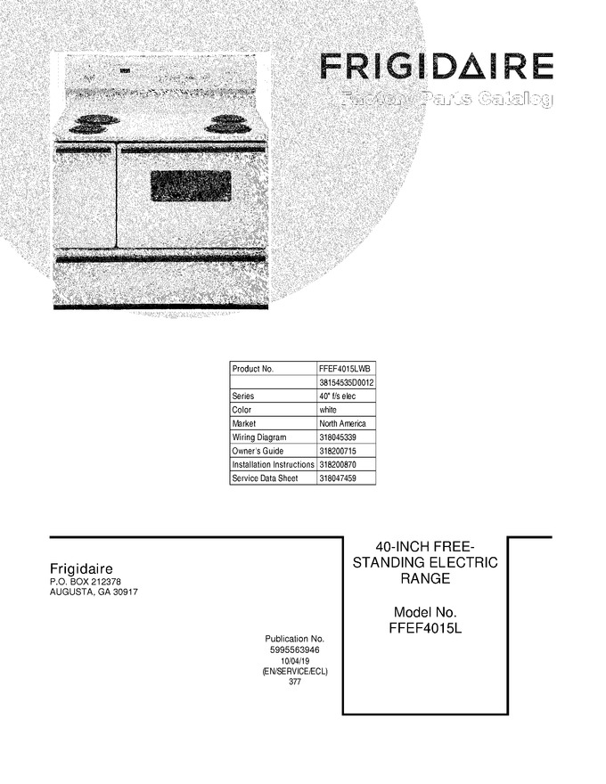 Diagram for FFEF4015LWB