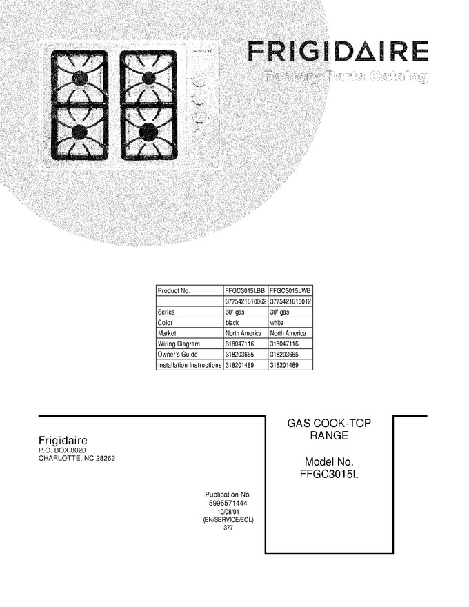 Diagram for FFGC3015LBB