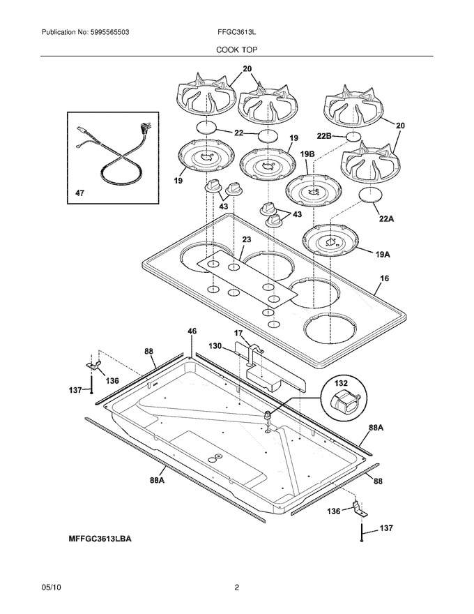 Diagram for FFGC3613LBA