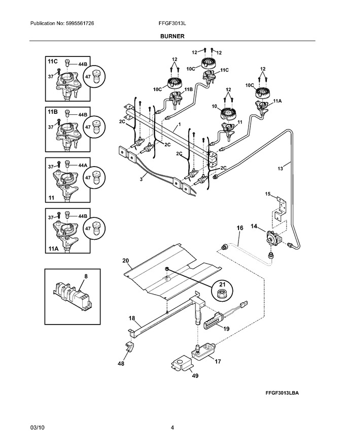 Diagram for FFGF3013LBA