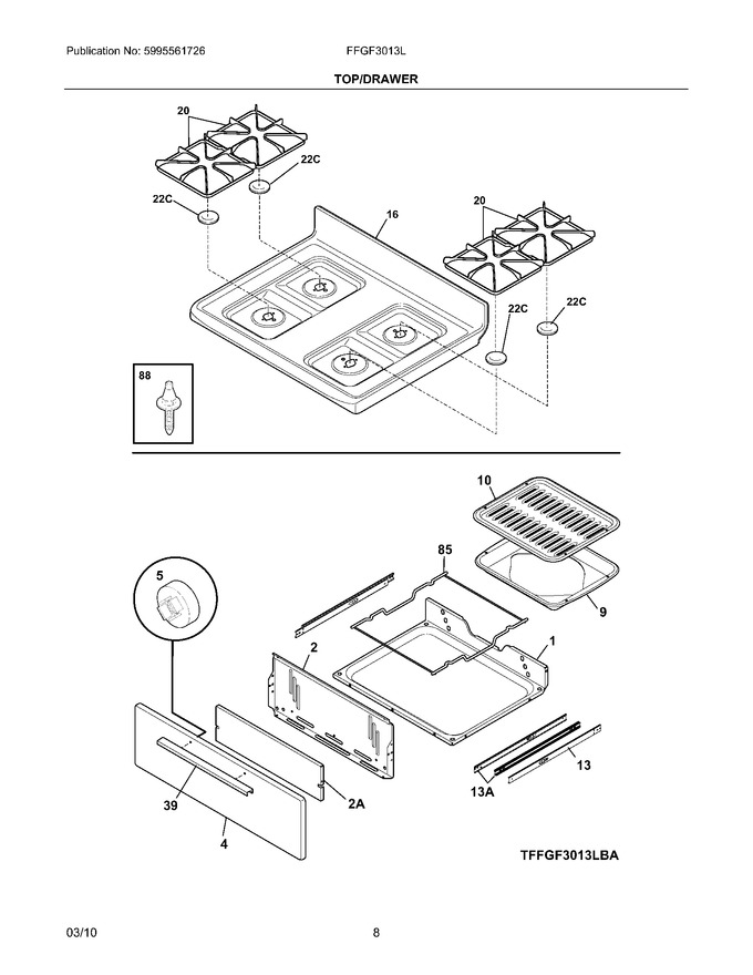Diagram for FFGF3013LBA