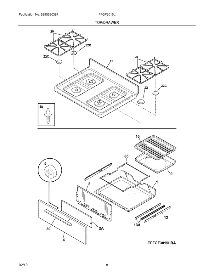Diagram for FFGF3015LWA