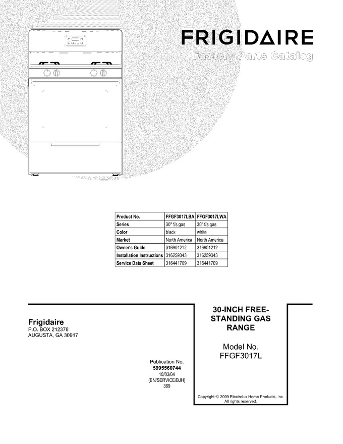 Diagram for FFGF3017LWA