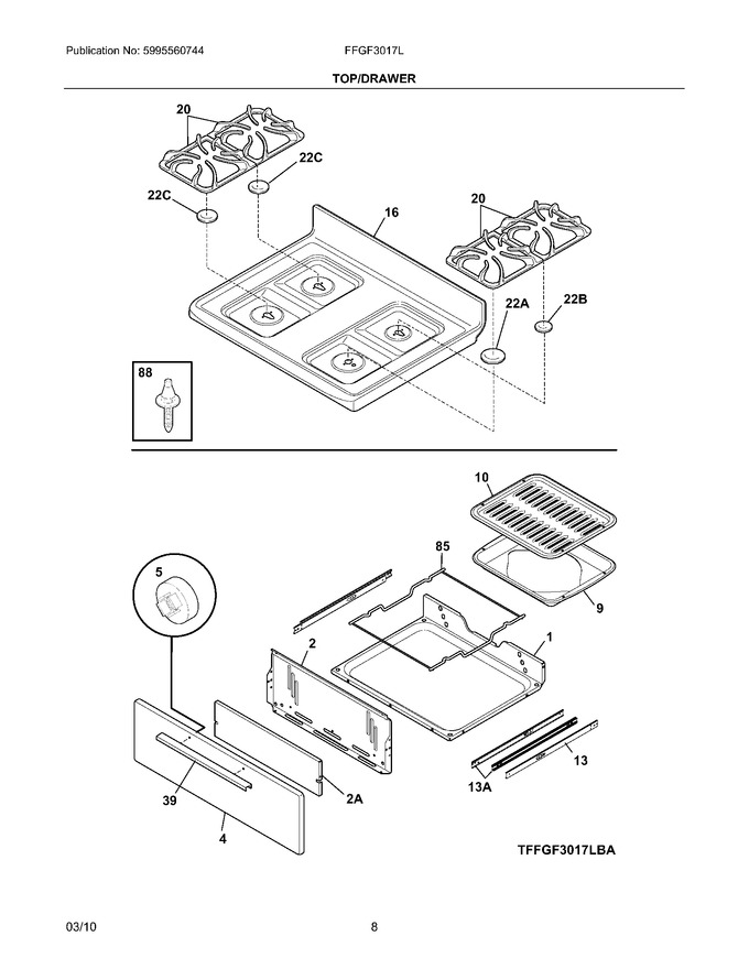 Diagram for FFGF3017LBA