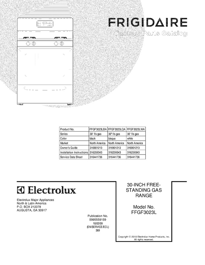 Diagram for FFGF3023LWA