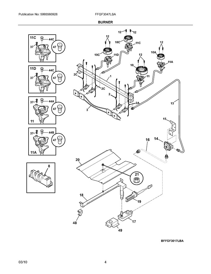 Diagram for FFGF3047LSA