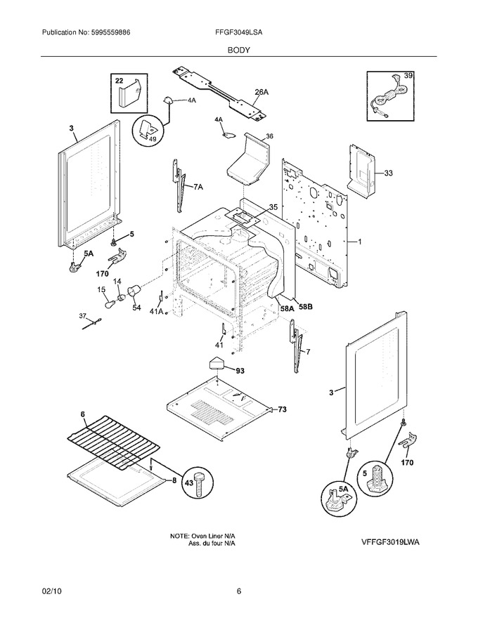 Diagram for FFGF3049LSA
