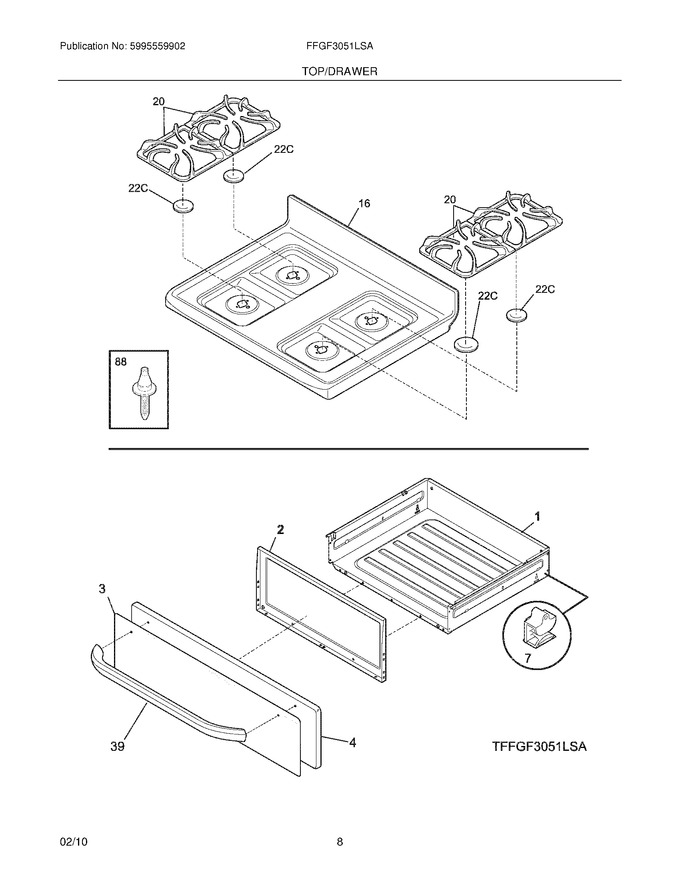 Diagram for FFGF3051LSA