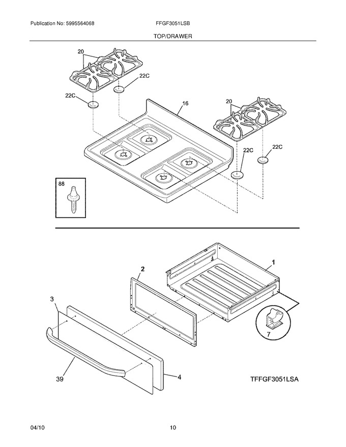 Diagram for FFGF3051LSB