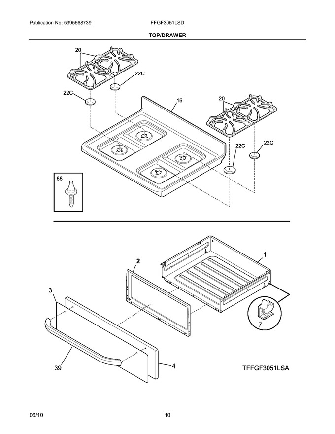 Diagram for FFGF3051LSD