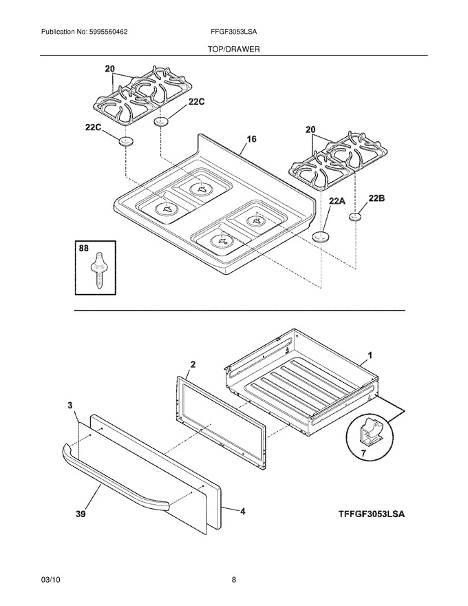 Diagram for FFGF3053LSA