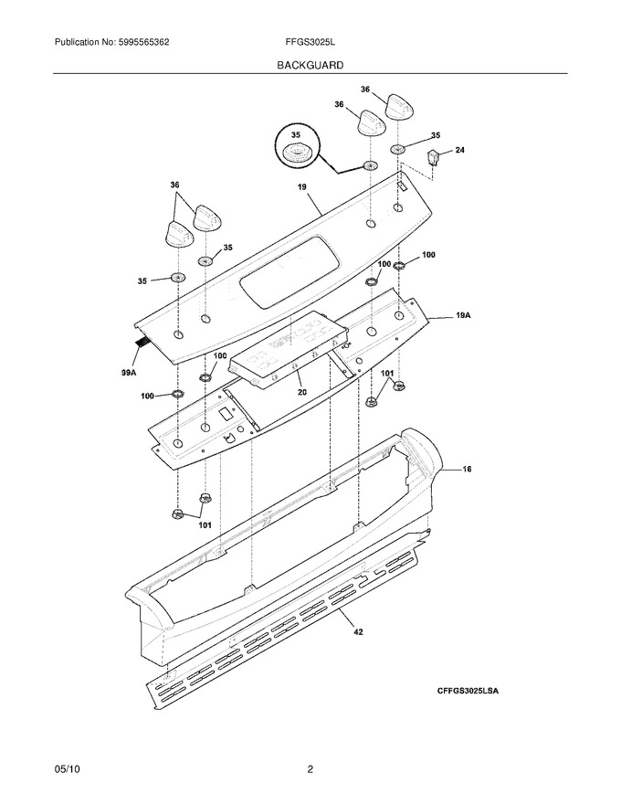 Diagram for FFGS3025LBA