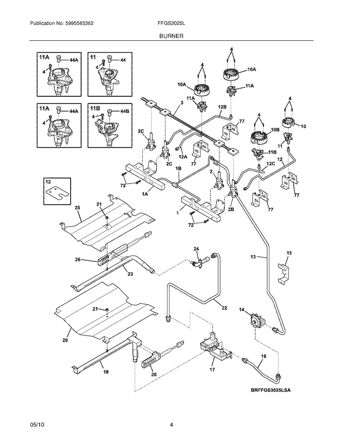Diagram for FFGS3025LWA