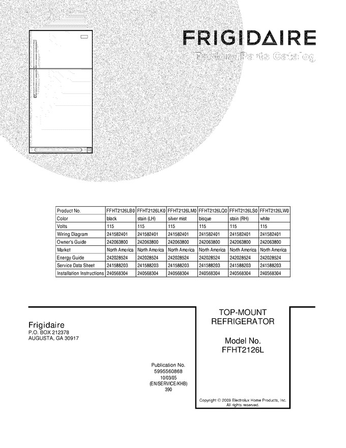 Diagram for FFHT2126LB0