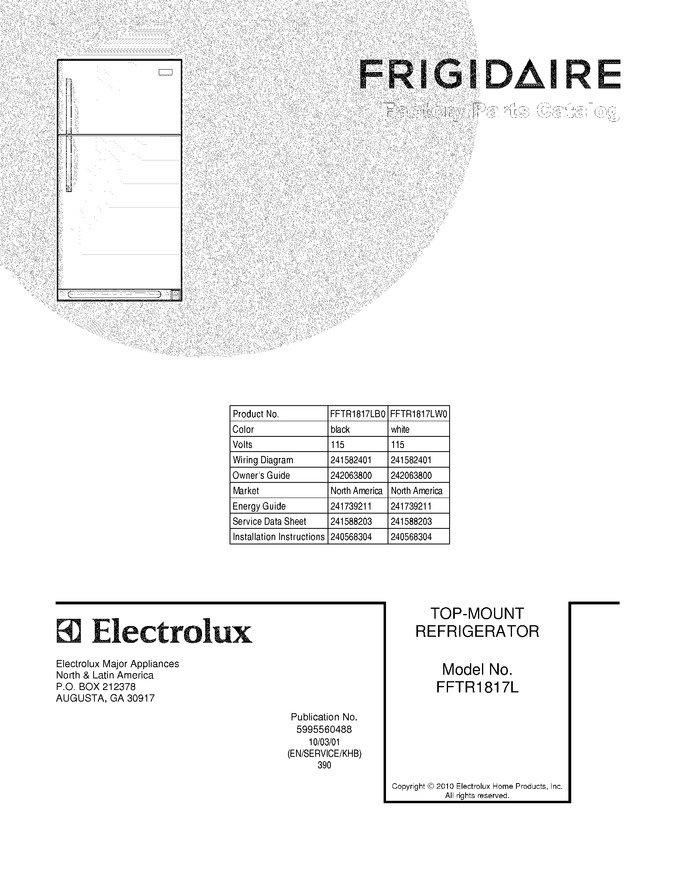 Diagram for FFTR1817LW0