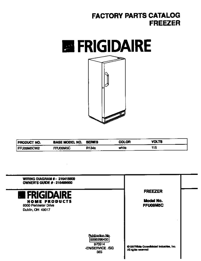 Diagram for FFU09M5CW2