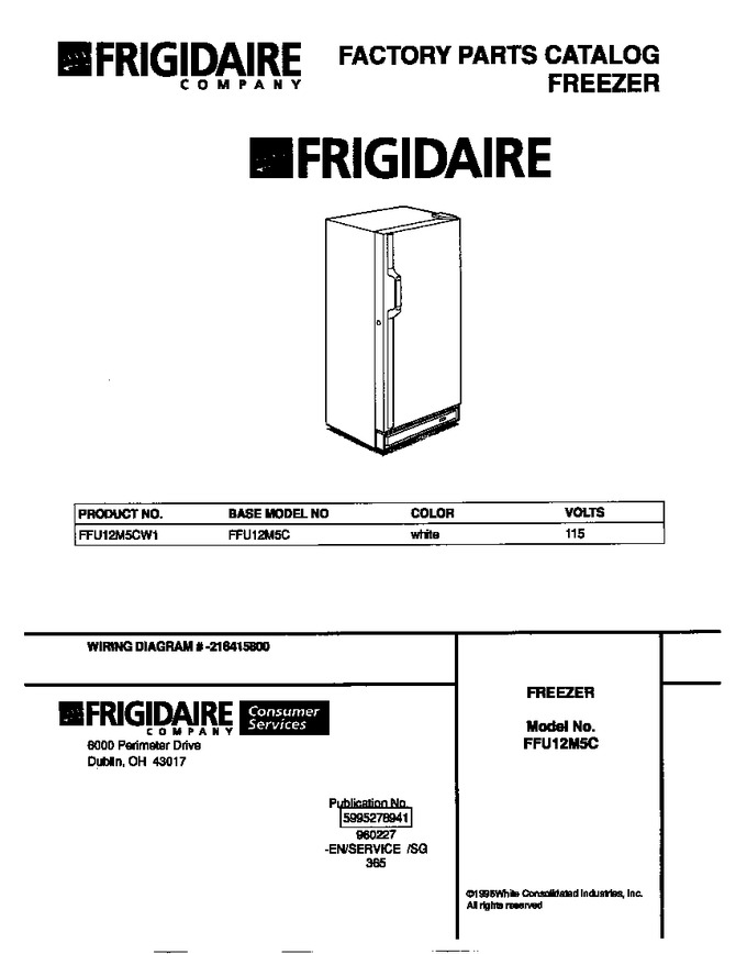 Diagram for FFU12M5CW1