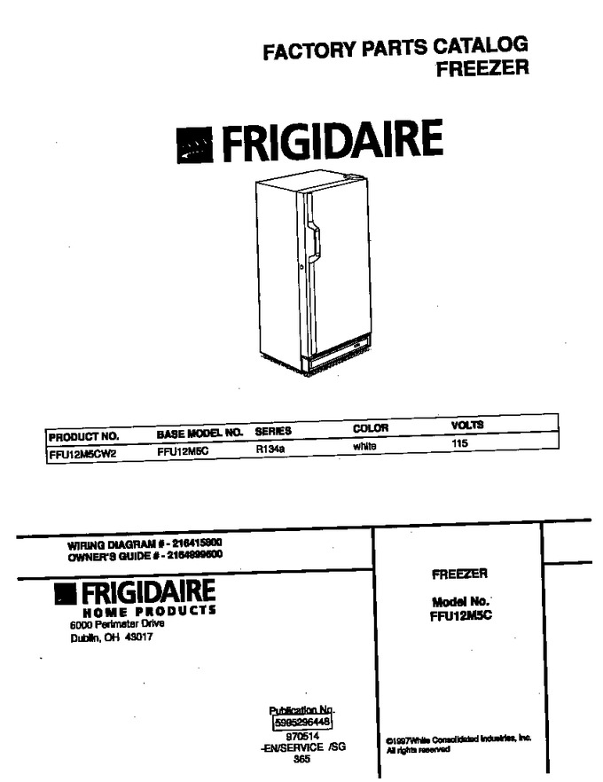 Diagram for FFU12M5CW2