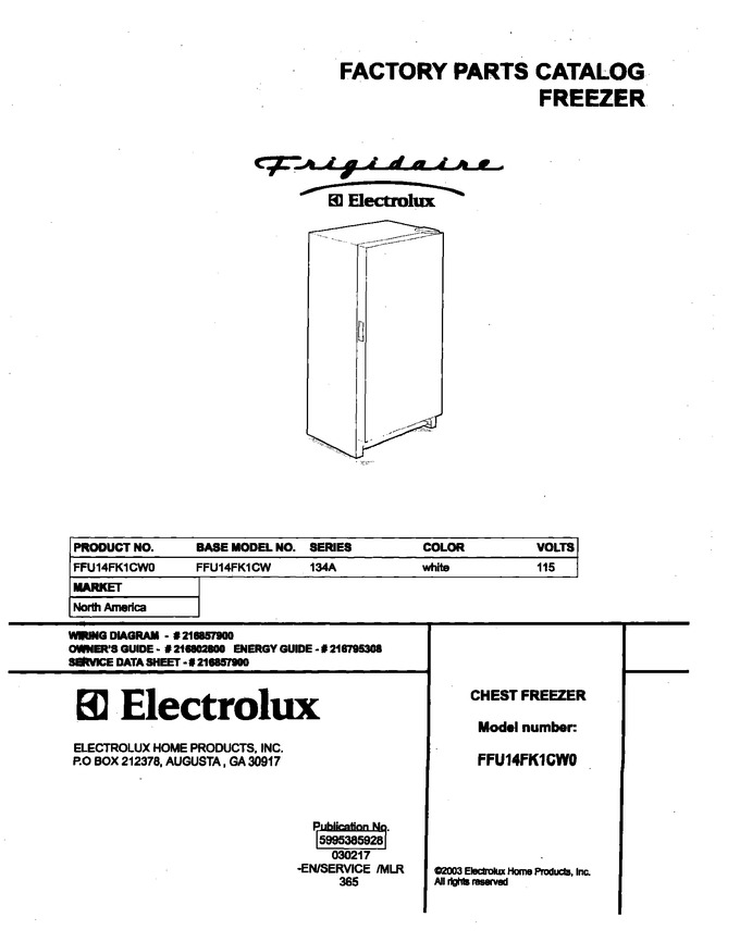 Diagram for FFU14FK1CW0