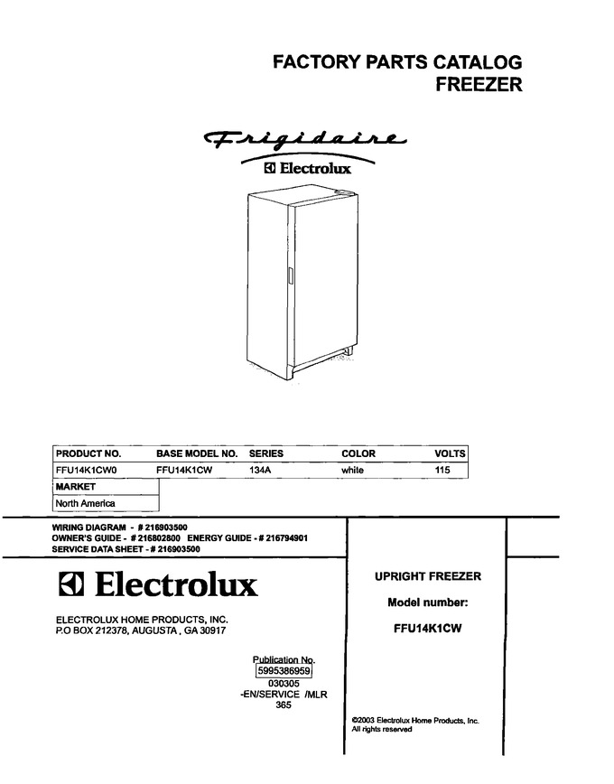 Diagram for FFU14K1CW0