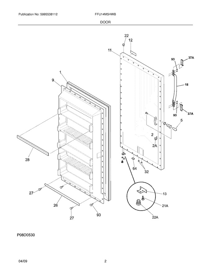 Diagram for FFU14M5HWB