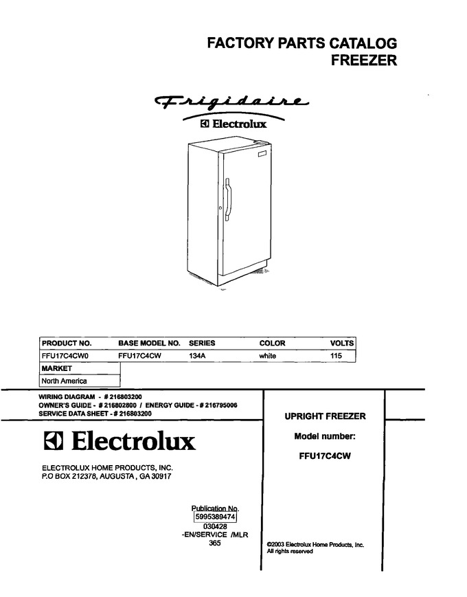 Diagram for FFU17C4CW0