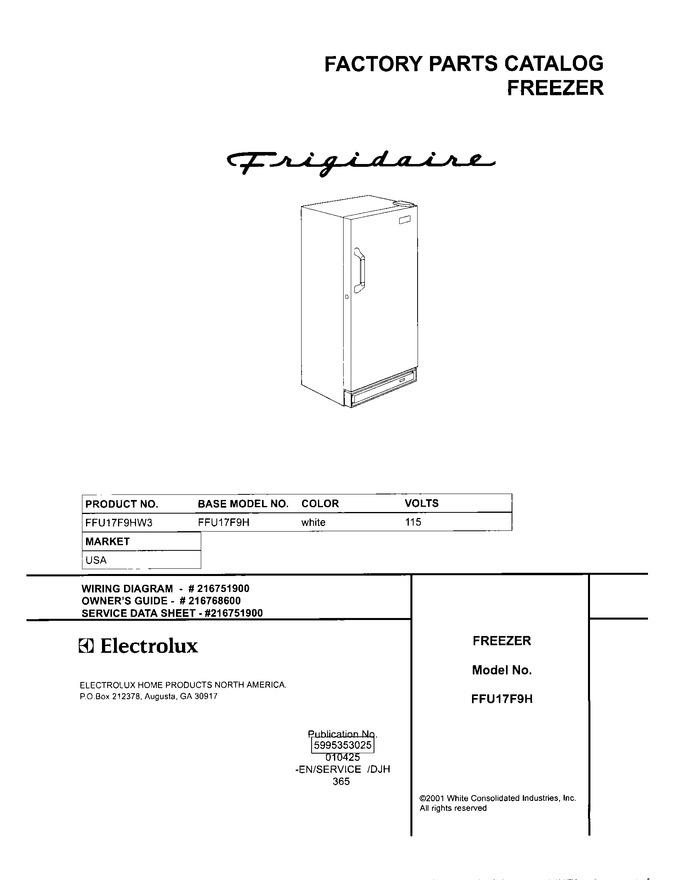 Diagram for FFU17F9HW3