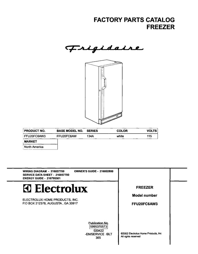 Diagram for FFU20FC6AW3