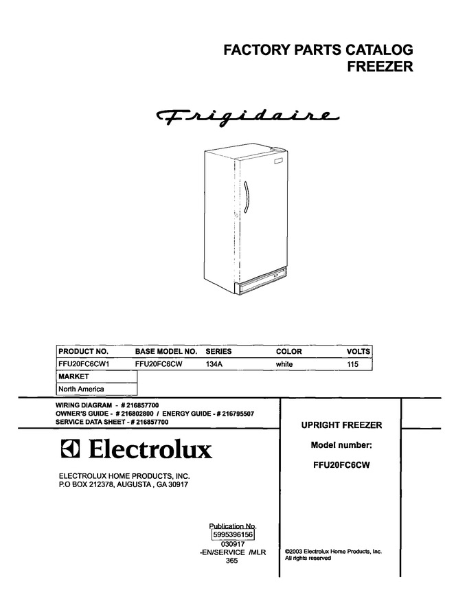 Diagram for FFU20FC6CW1