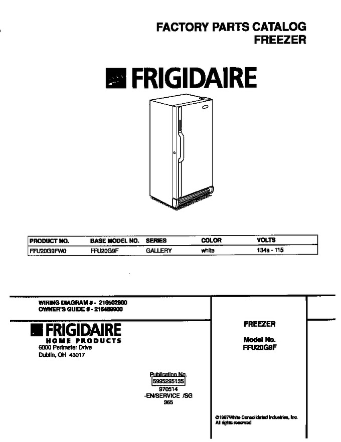 Diagram for FFU20G9FW0