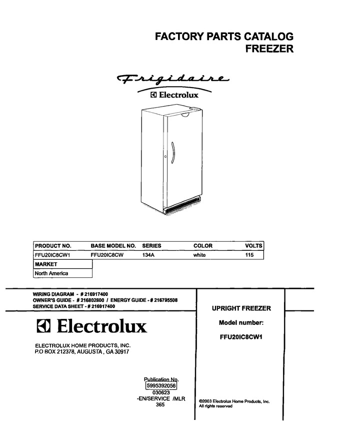 Diagram for FFU20IC8CW1