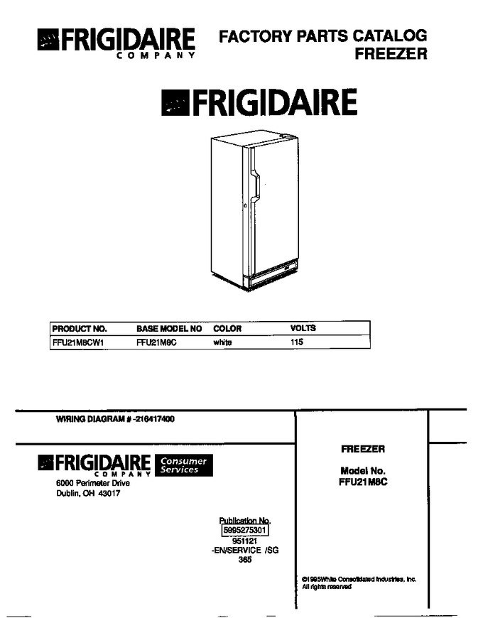 Diagram for FFU21M8CW1