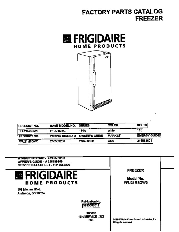 Diagram for FFU21M8GW0