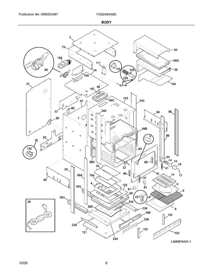 Diagram for FGB24S5ABE