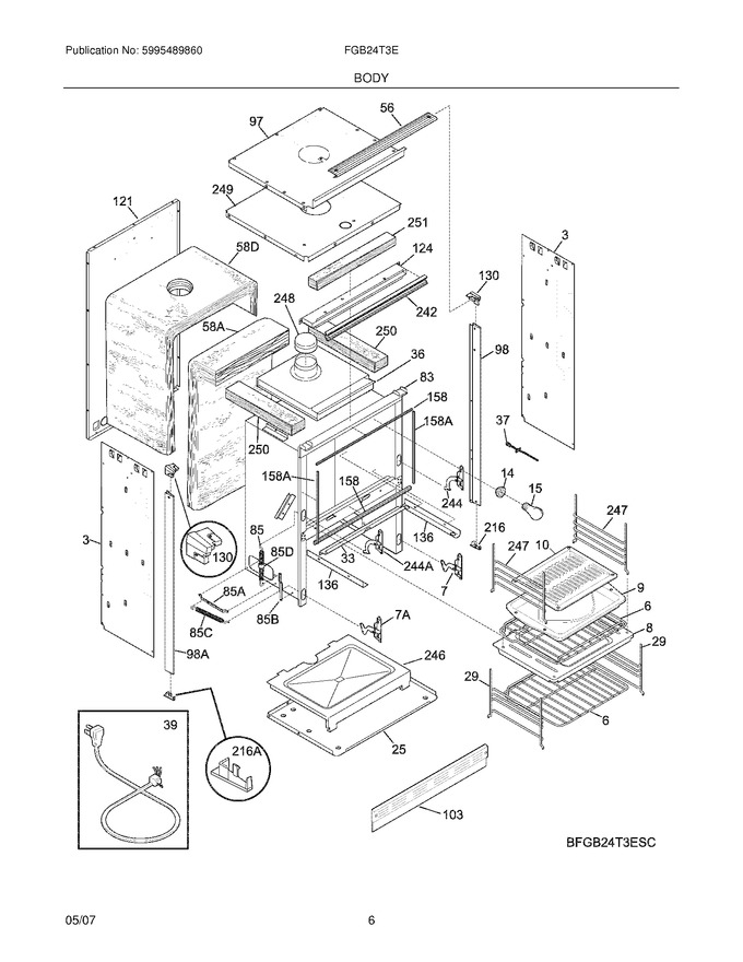 Diagram for FGB24T3EBD