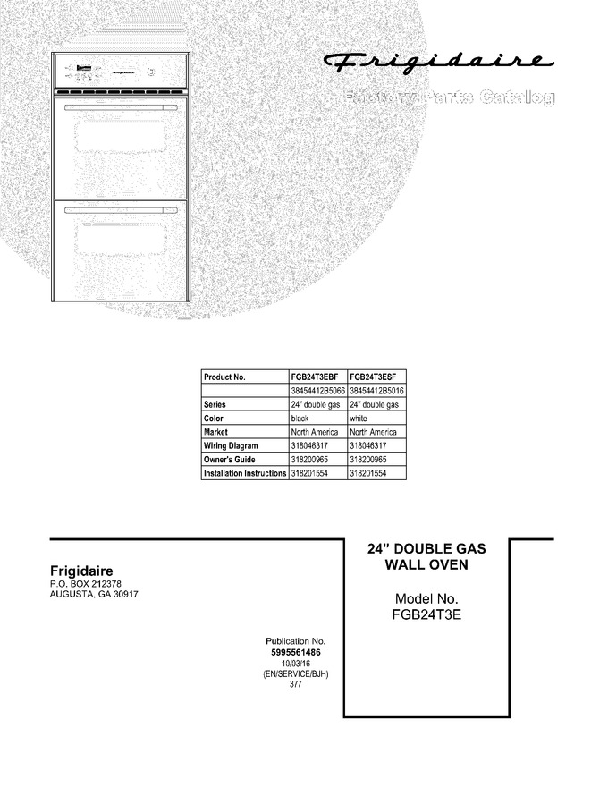Diagram for FGB24T3ESF