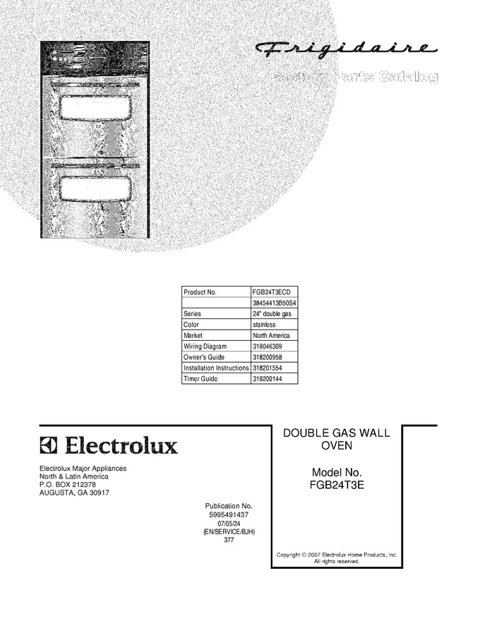 Diagram for FGB24T3ECD