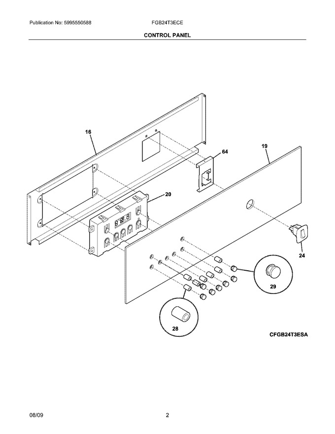 Diagram for FGB24T3ECE